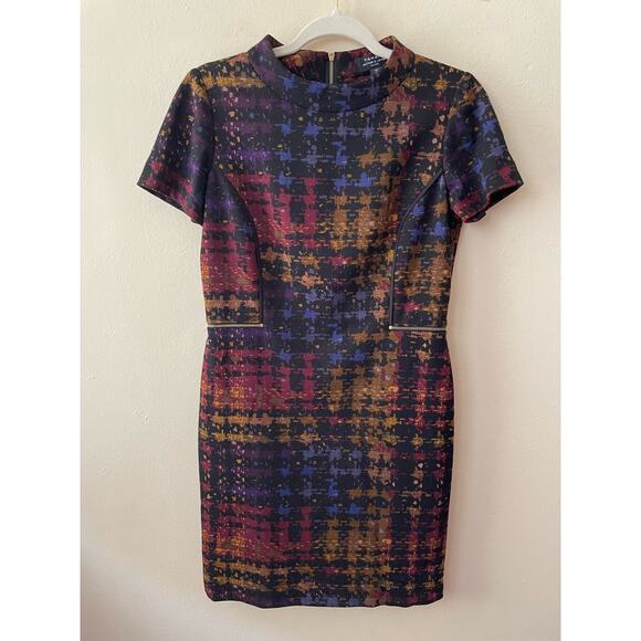 Tahari Black Rainbow Dress Size 4P Arthur S. Levine - Picture 1 of 10
